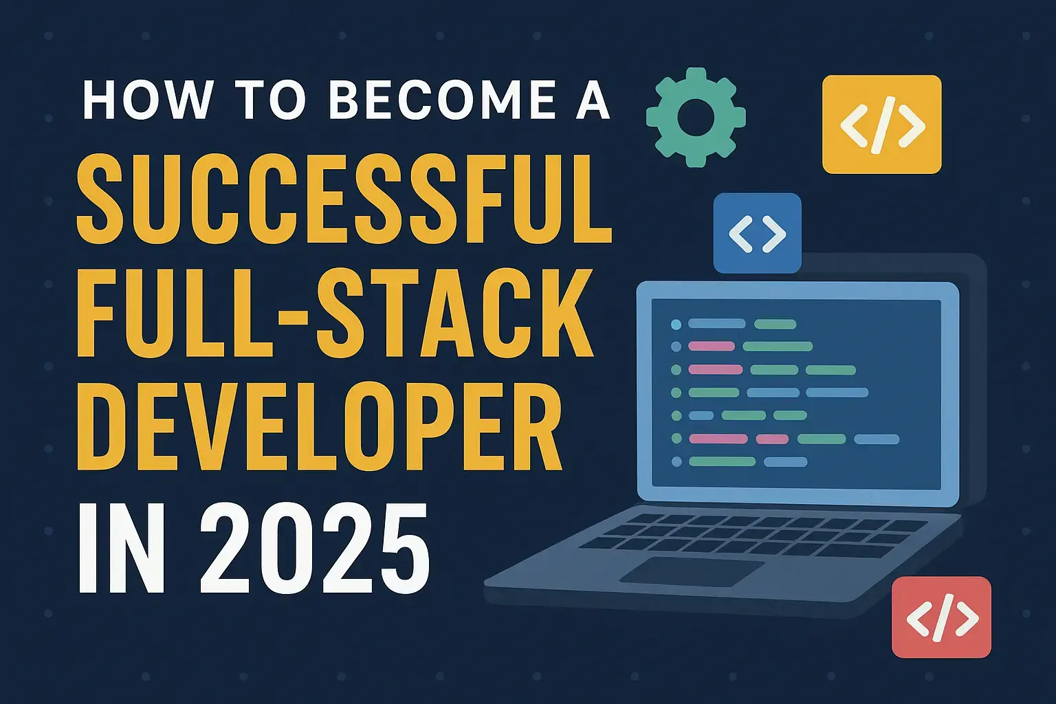 How to Become a Successful Full-Stack Developer in 2025 - Blog Cover Image