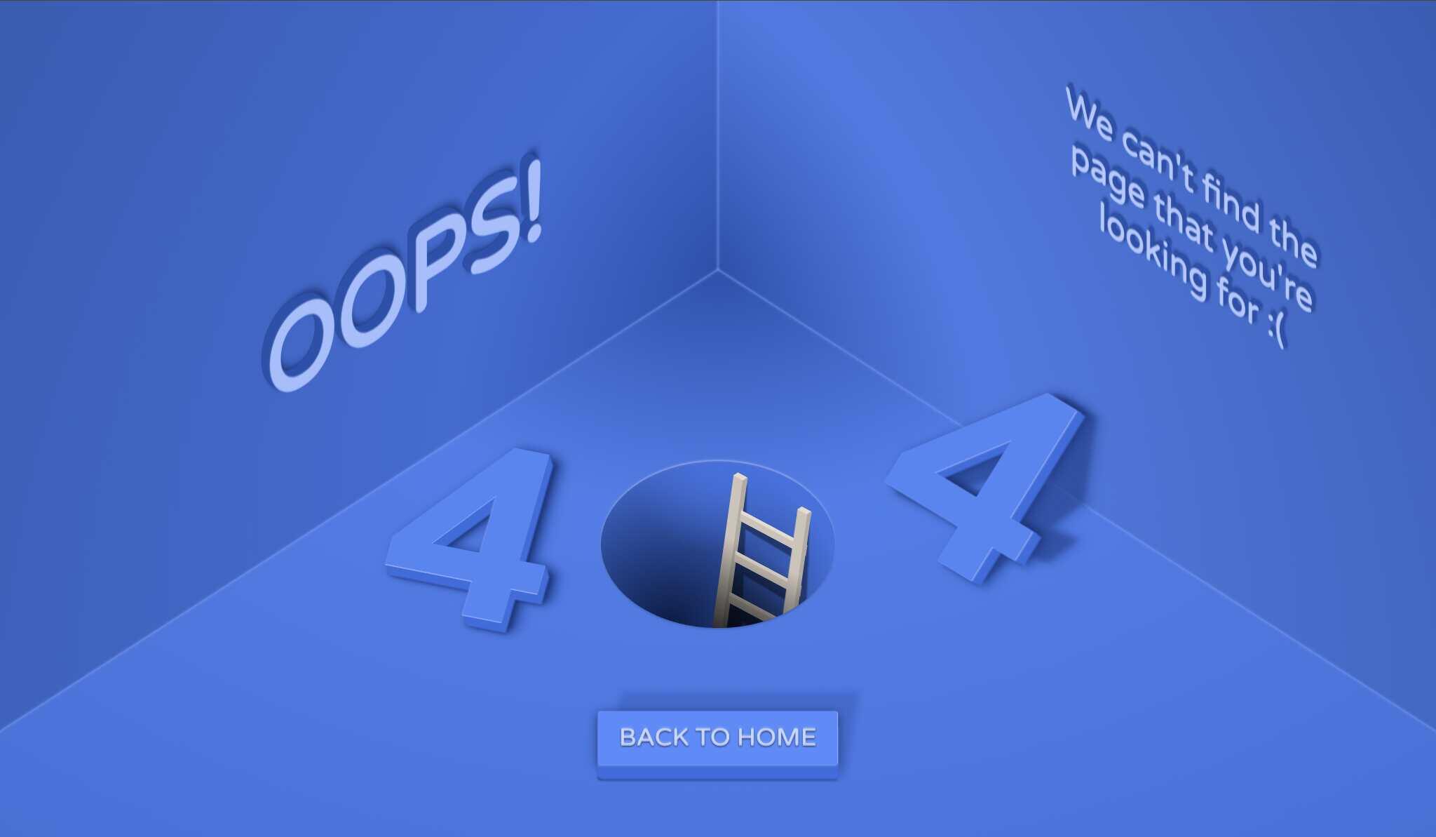 404 Room – A Cozy CSS-Only Error Page Scene - Projects Image
