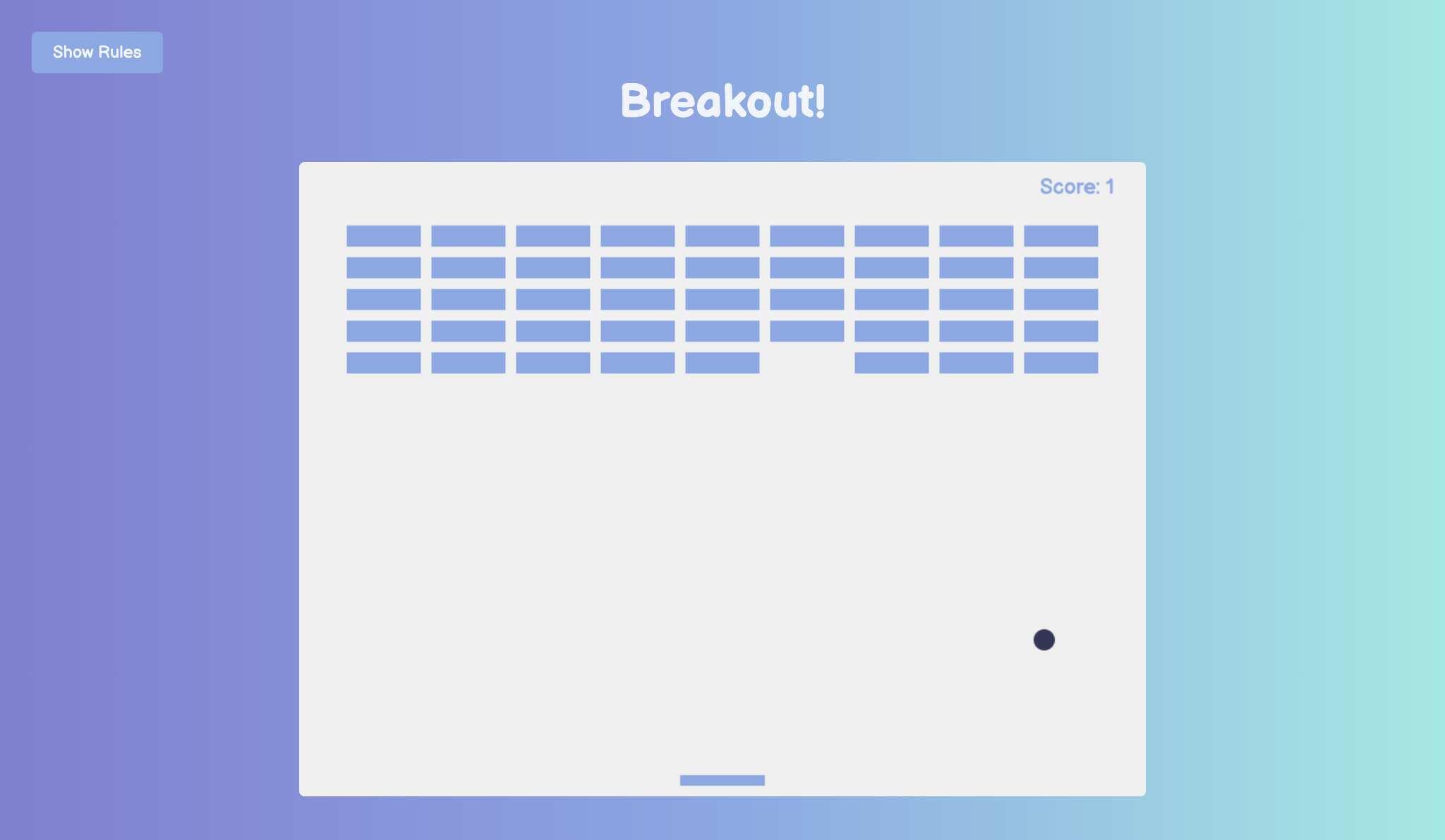 Breakout Game – HTML, CSS, and JavaScript - Projects Image