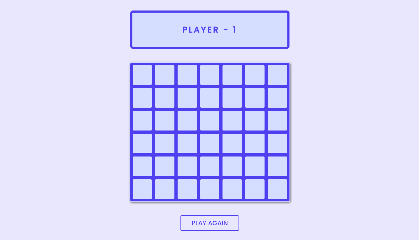 Connect Four Game - HTML CSS JavaScript - Projects Image