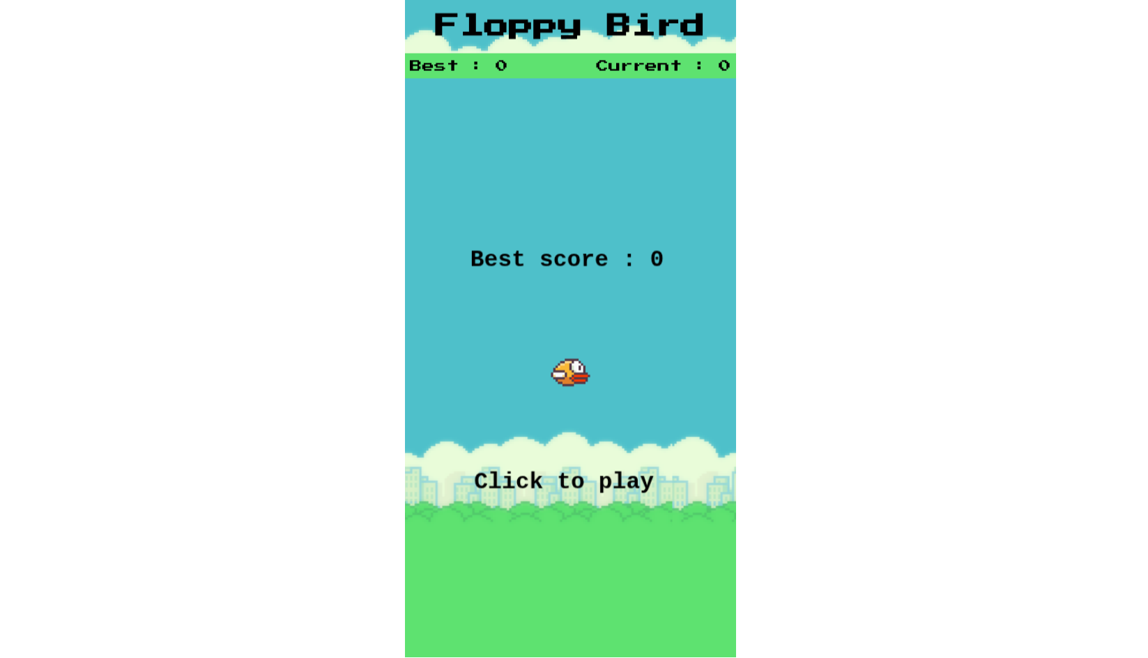 Flappy Bird Game - HTML CSS JavaScript Project - Projects Image