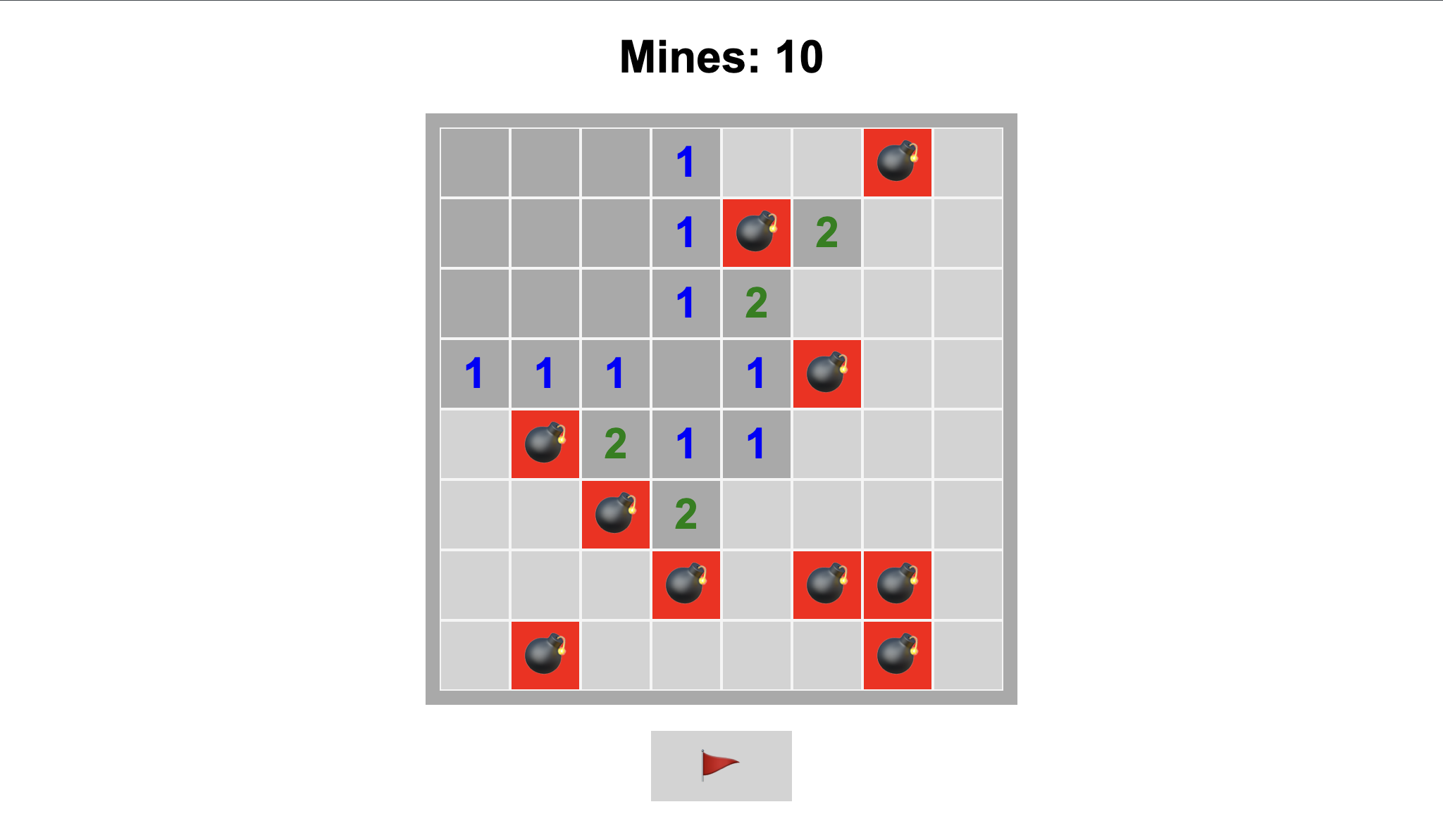 Minesweeper Game – HTML, CSS, and JavaScript - Projects Image