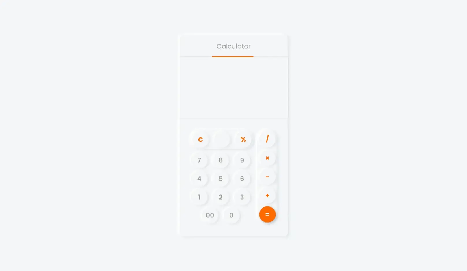 Neumorphism Calculator with Dark & Light Mode – HTML CSS JS - Project Thumbnail