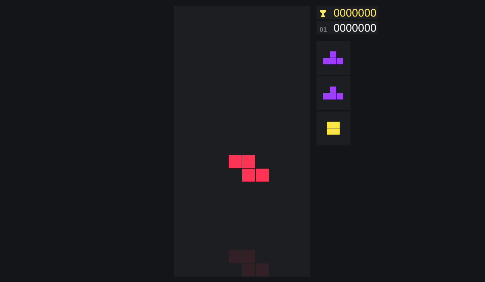 Tetris Game - HTML CSS JavaScript Project - Projects Image