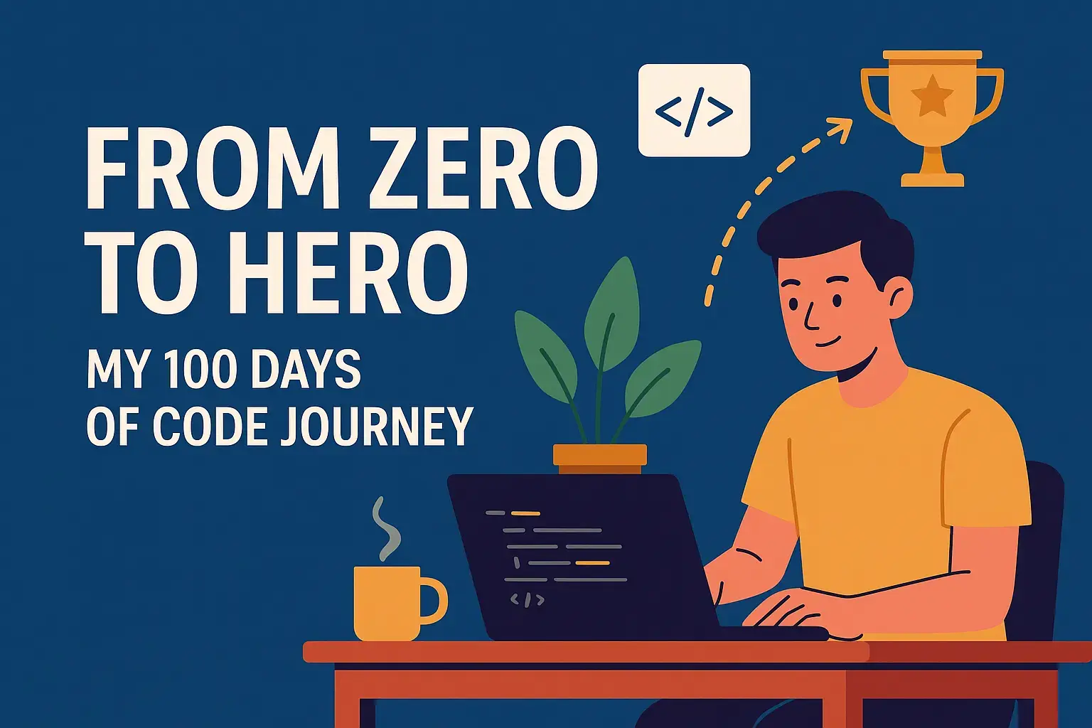 From Zero to Hero: My 100 Days of Code Journey - Blog Cover Image