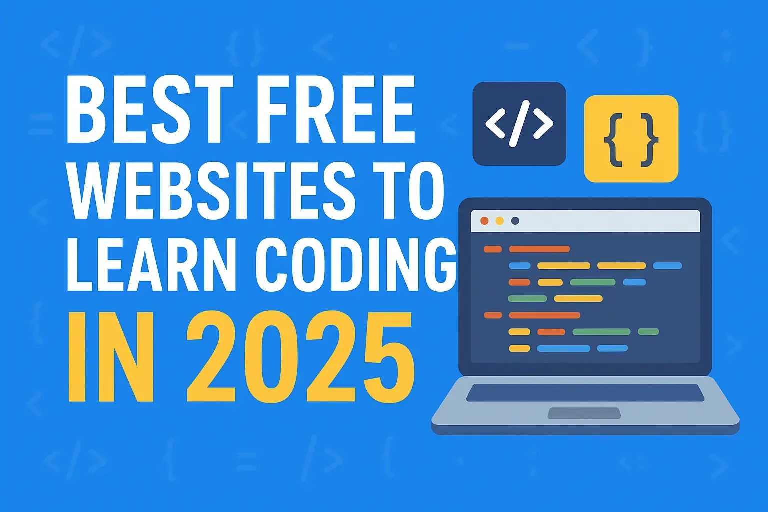 Best Free Websites to Learn Coding in 2025 - Blog Cover Image