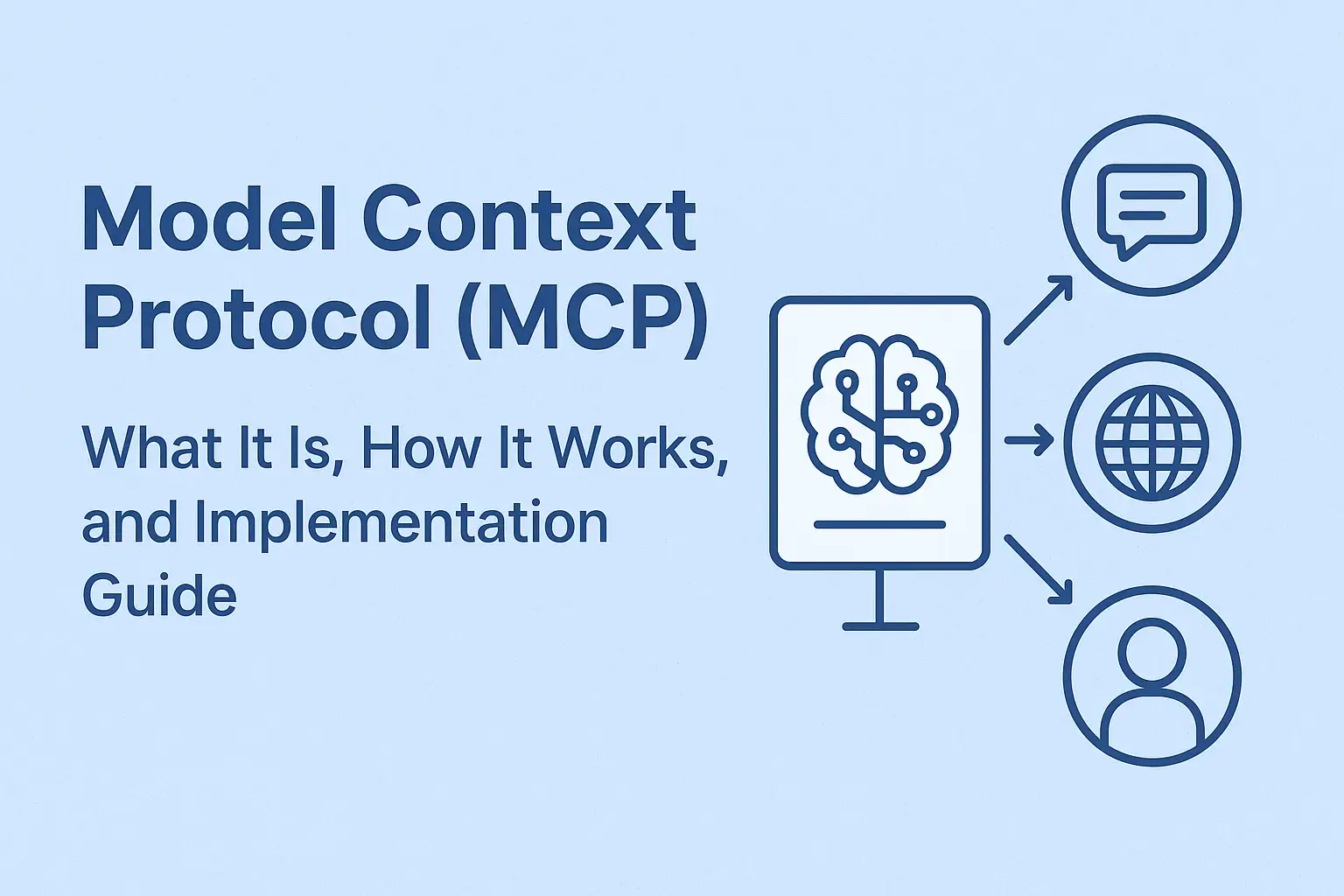 Model Context Protocol (MCP) – What It Is, How It Works, and Implementation Guide - Blog Cover Image