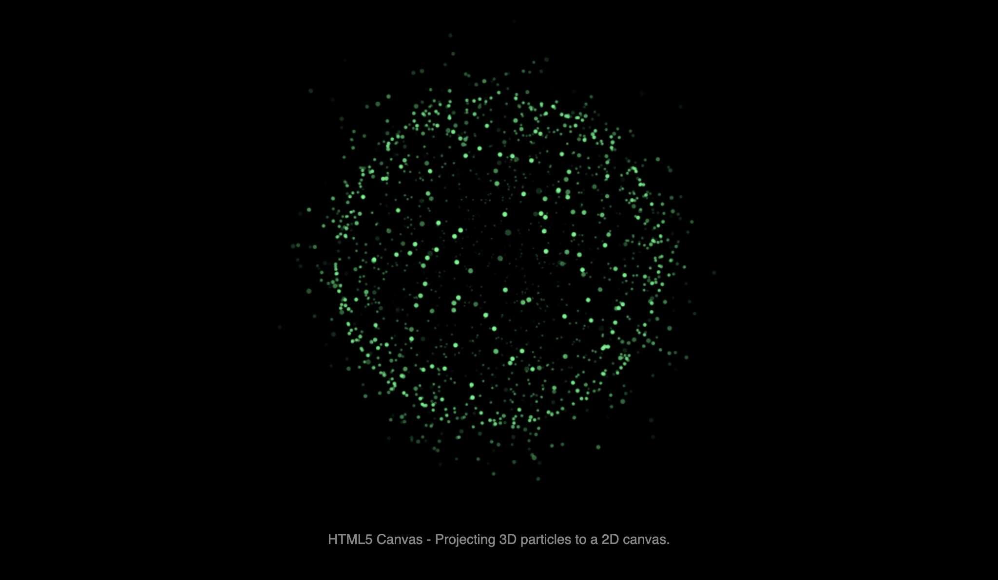 3D Particles on a 2D Canvas – HTML & CSS Depth Illusion - Projects Image
