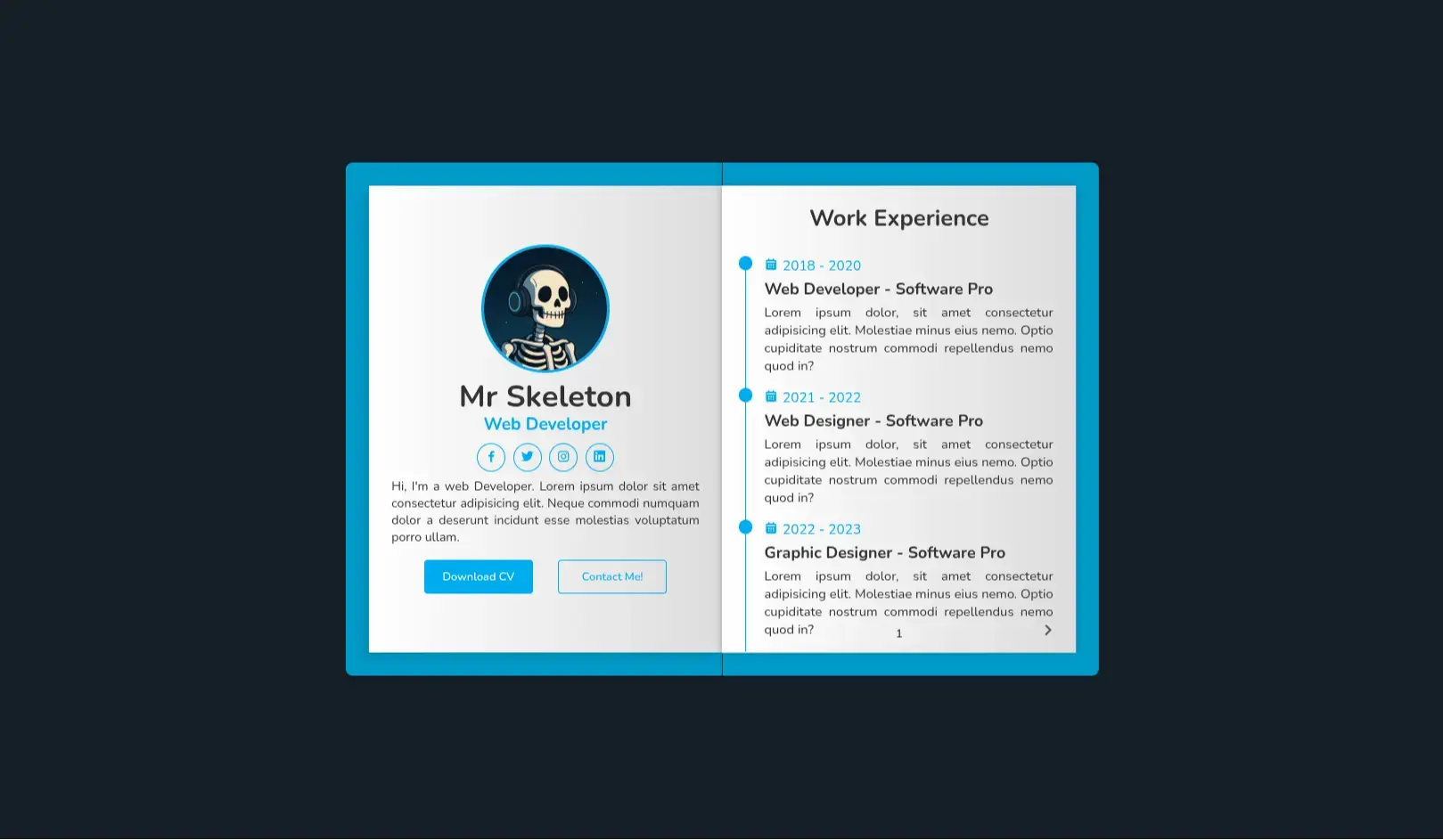 Screenshot of Book Portfolio — Author & Book Showcase project