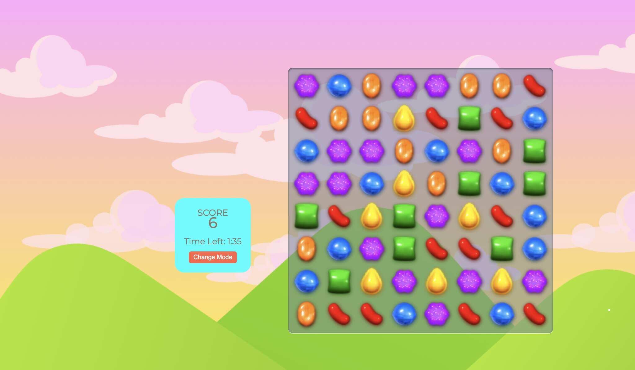 Candy Crush Game – HTML, CSS, and JavaScript - Project Thumbnail
