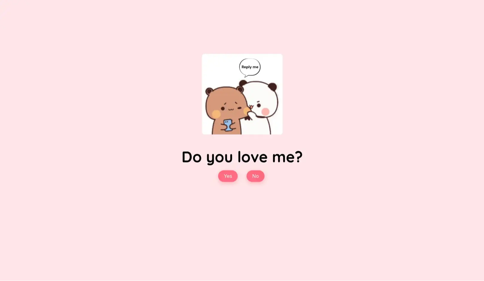 Do You Love Me? – Fun Interactive Yes/No Button using HTML, CSS & JS - Project Thumbnail