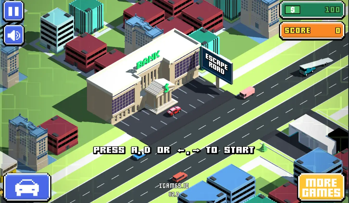 Escape Road Game | HTML CSS JavaScript Project - Project Thumbnail