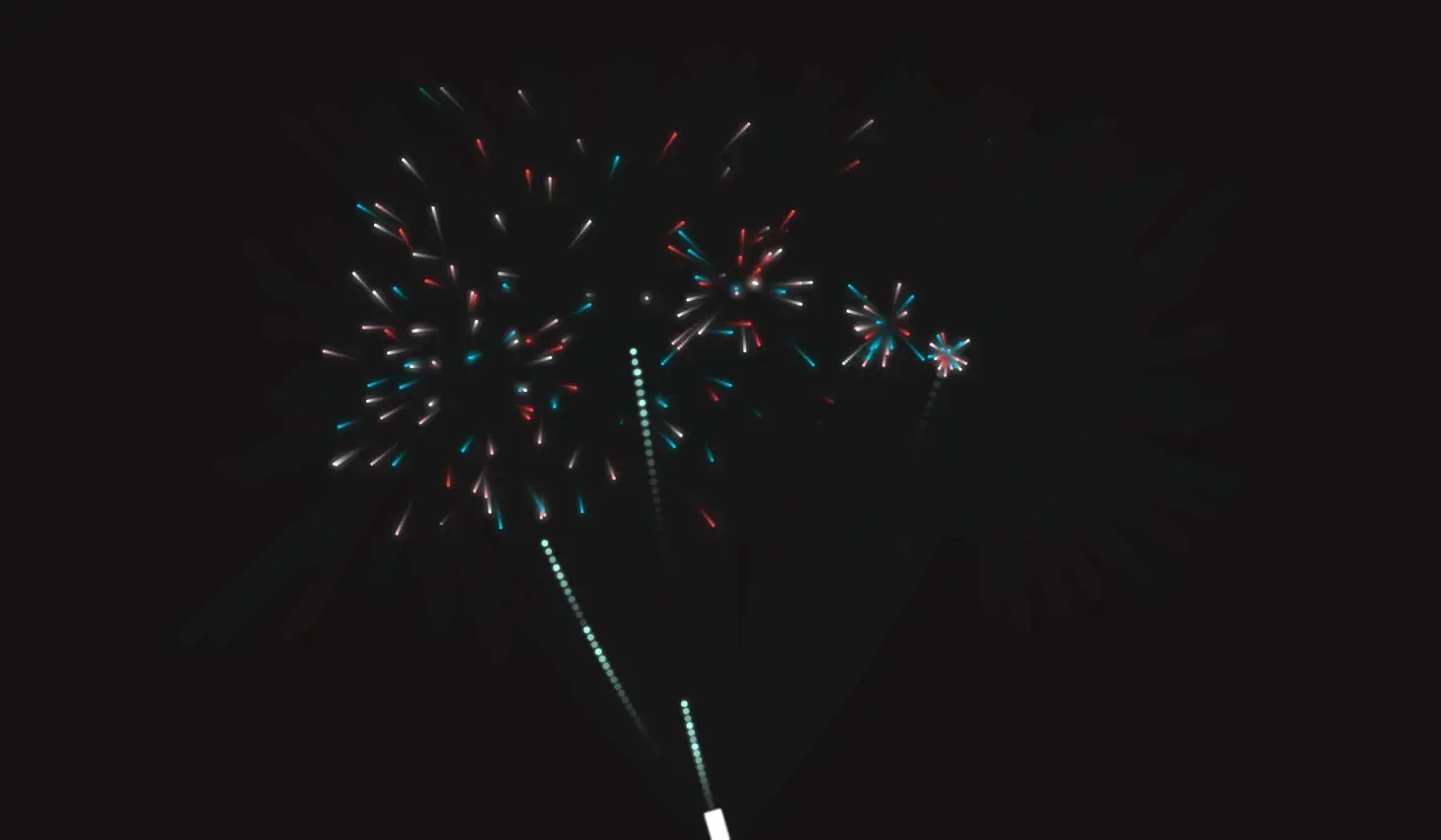Screenshot of Fireworks Launcher - Interactive HTML/CSS/JS Project project