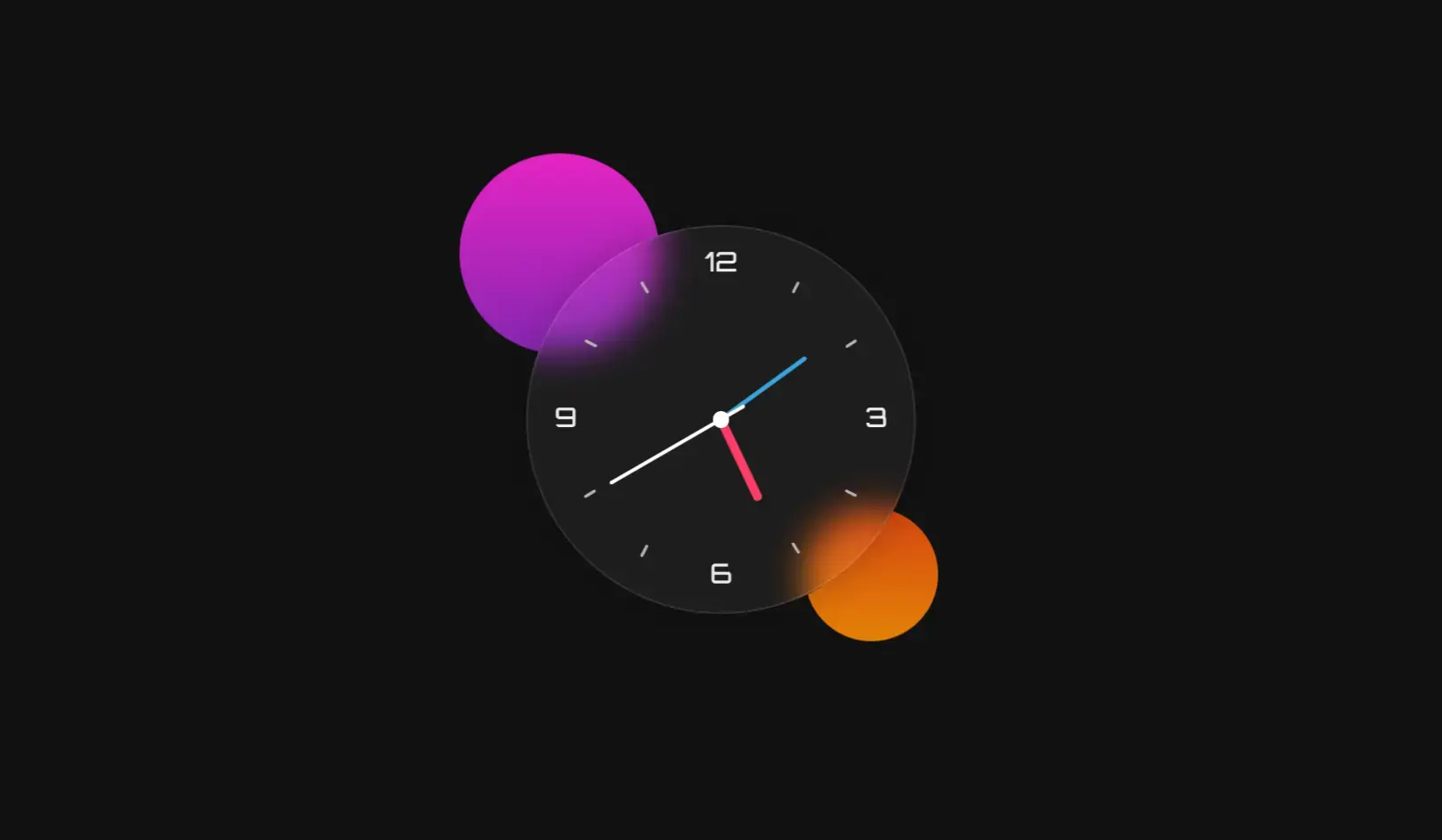 Glassmorphism Analog Clock in HTML, CSS & JavaScript – Modern Frosted UI Clock - Projects Image