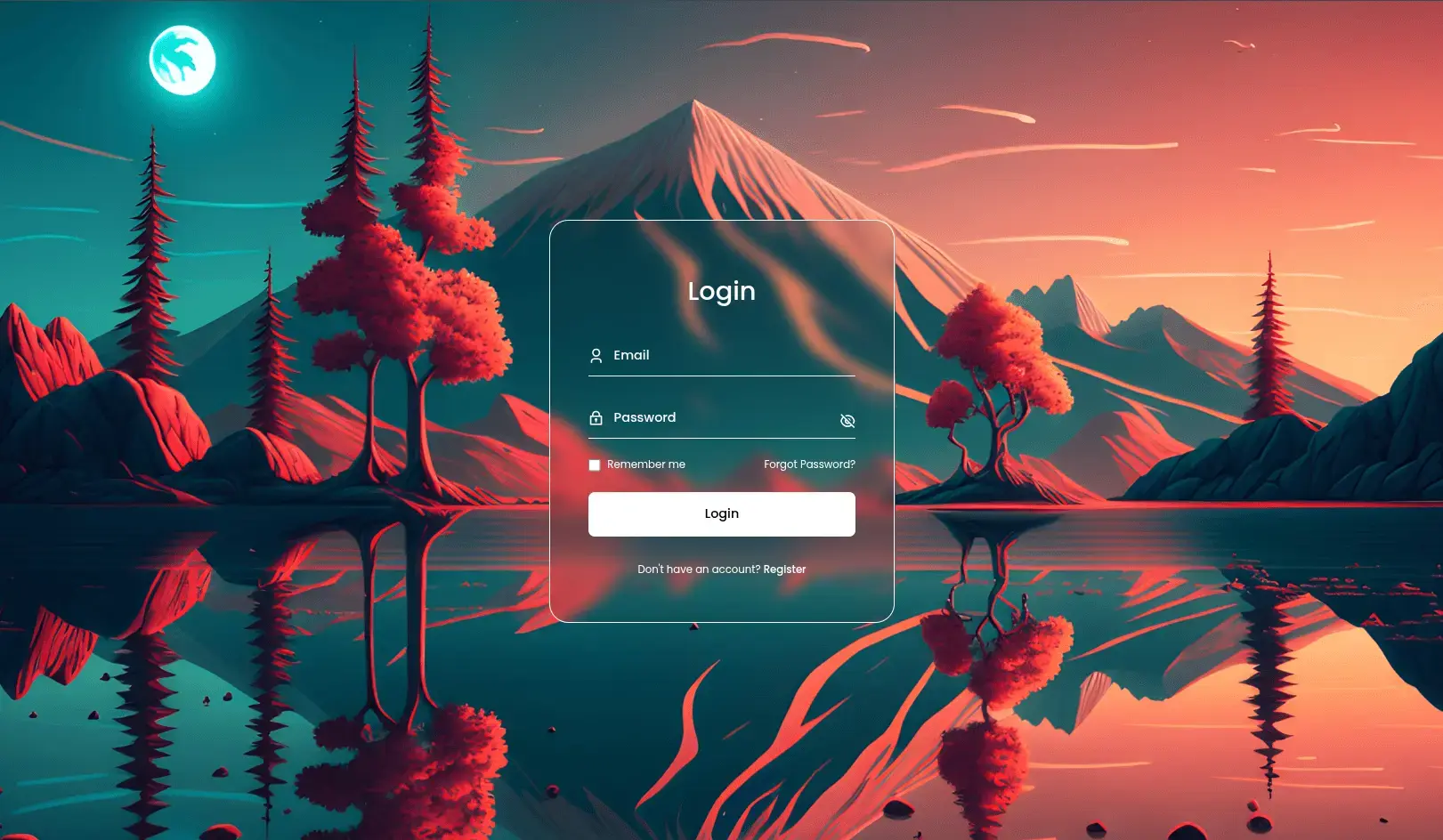 Glassmorphism Login Page - HTML · CSS · JS - Projects Image
