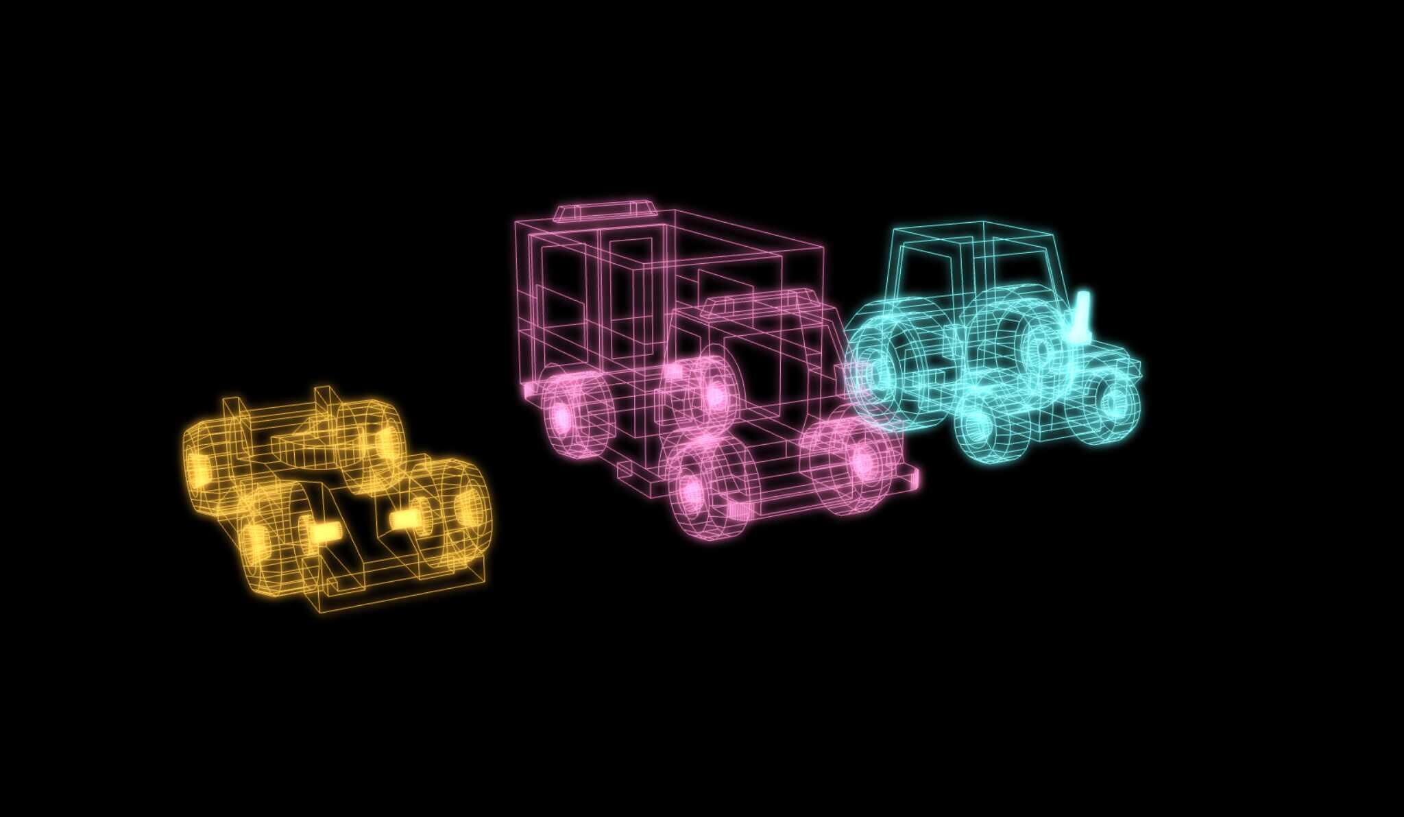 Glow Effect to LineBasicMaterial using Three.js - Project Thumbnail