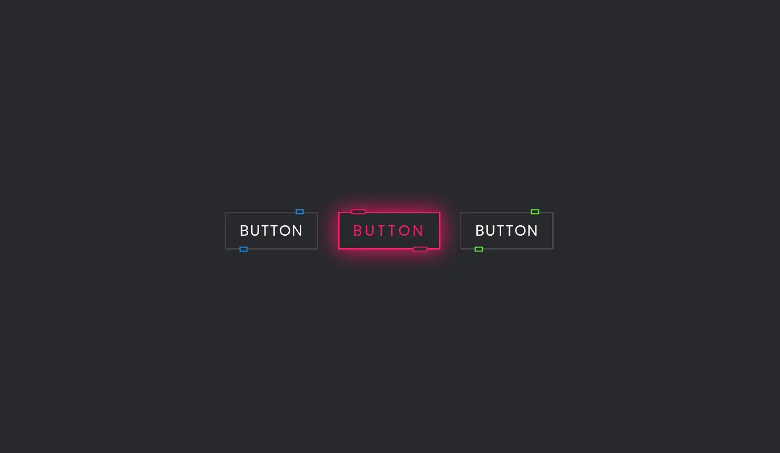 Glowing Neon Buttons using HTML & CSS – Modern UI Hover Effects - Project Thumbnail
