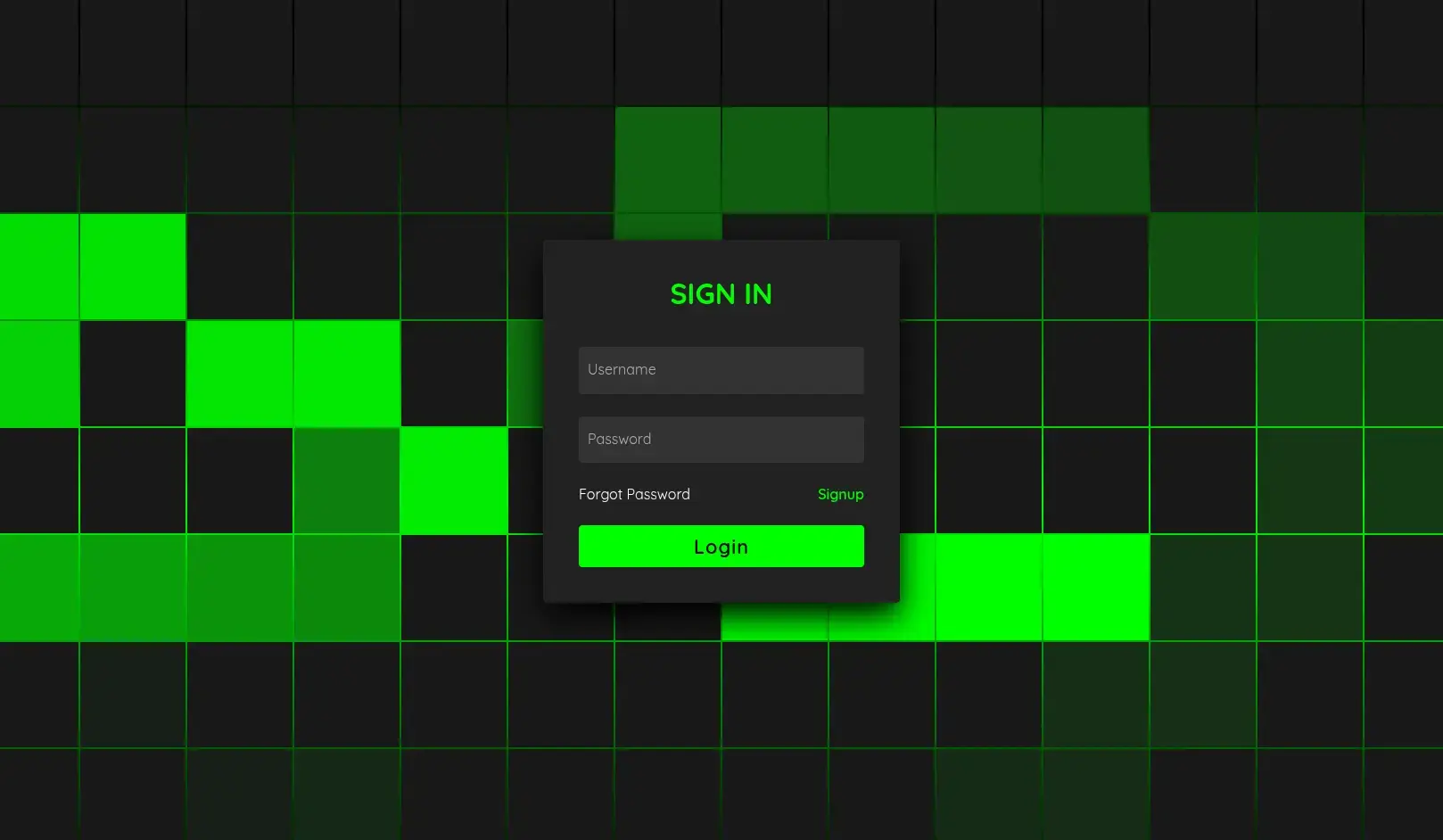Hacker Style Login Form using HTML & CSS – Terminal-Inspired UI Design - Project Thumbnail