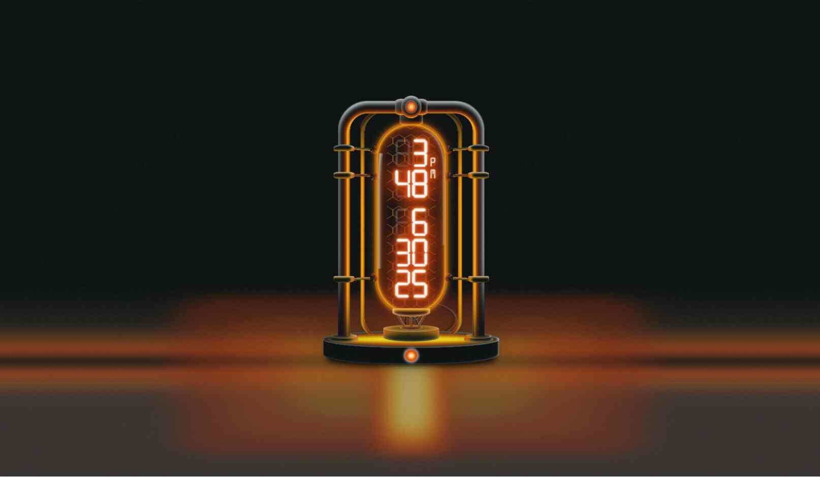 Nixie Tube Clock using HTML, CSS & JavaScript - Project Thumbnail