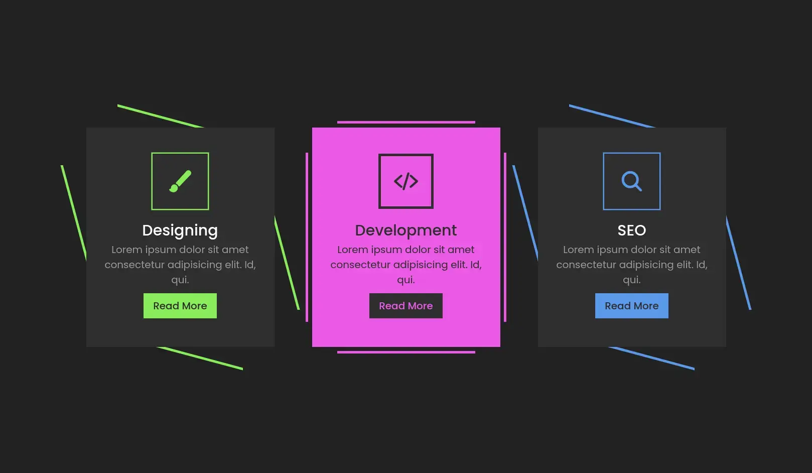 Responsive Service Section in HTML & CSS – Mobile-Friendly Service Layout - Project Thumbnail